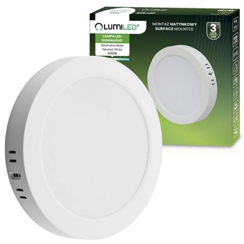Stropní svítidlo LED pro povrchovou montáž 18W Round 4000K GLOW White LUMILED