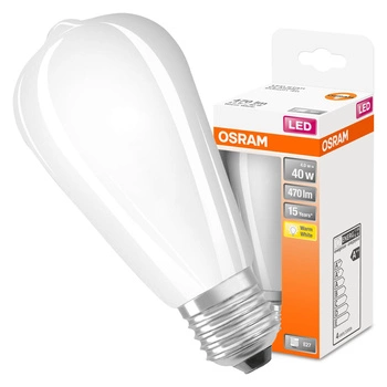 LED žárovka ST64 E27 4W = 40W 470lm 2700K Warm 300° Retrofit Filament CLASSIC Osram