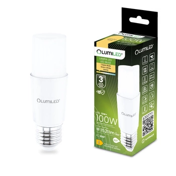 LED žárovka E27 Tubular T45 13W = 100W 1521lm 3000K Warm 200° LUMILED