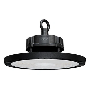Průmyslová High Bay 150W 22500lm 5000 Cold 90° stmívatelná černá IP65 Masterled LED lampa