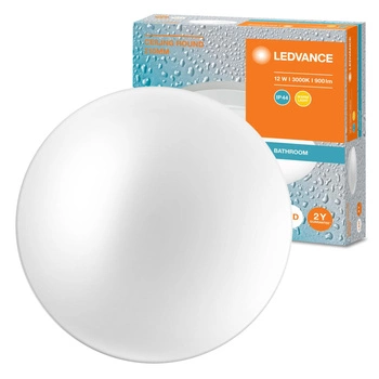 Stropní svítidlo LED Plafond s povrchovou montáží 12W 900lm 3000K teplá IP44 bílá Stropní svítidlo Ledvance