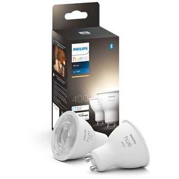 2x LED žárovka GU10 s reflektorem 4,2W = 50W 400lm 2700K teplá bílá SMART Smart Bluetooth ZigBee White Philips HUE