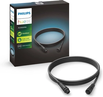 Venkovní prodlužovací kabel Propojovací kabel 2,5 m IP67 černý PHILIPS HUE