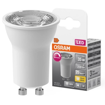 LED PAR11 reflektor GU10 3W = 35W 230lm 2700K teplý 36° stmívatelný SUPERSTAR Osram