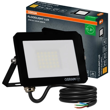 LED reflektor Halogenový venkovní reflektor 30W 3000K 2700lm IP65 FLOODLIGHT LUX OSRAM