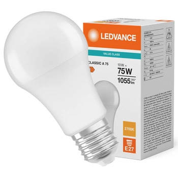 LED žárovka A60 E27 10W = 75W 1055lm 2700K teplá bílá LEDVANCE