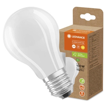 LED žárovka A60 E27 8,2W = 100W 1521lm 2700K Teplá bílá FILAMENTNÍ STMÍVATELNÁ LEDVANCE
