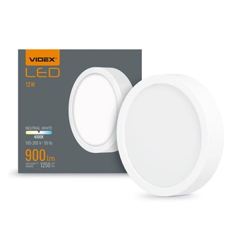 LED panel pro povrchovou montáž Plafond 12W 1250lm 4000K neutrální bílá Videx