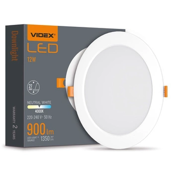 LED panel Zapuštěné svítidlo 12W 1350lm 4000K Neutral Videx