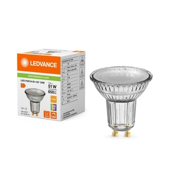 LED reflektorová žárovka GU10 PAR16 7W = 51W 650lm 2700K teplá 120° CRI90 stmívatelná Ledvance