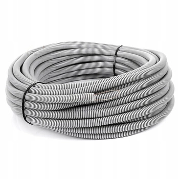 Vlnitá trubka RKGL 20mm 320N Peszel s pilotem pro ochranu kabelů 25m šedá MINBUD