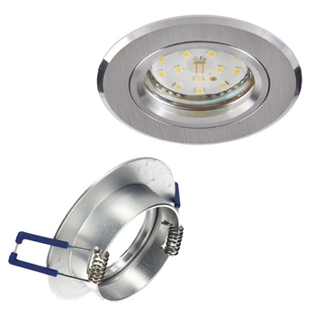 Halogenové zapuštěné bodové svítidlo GU10 Chrome Round Kobi pro zápustnou montáž