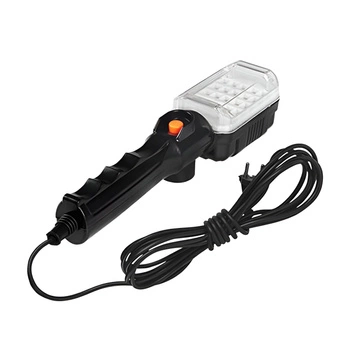 Dílenská LED lampa 230V 12W 960lm Magnetový háček na 5m kabelu