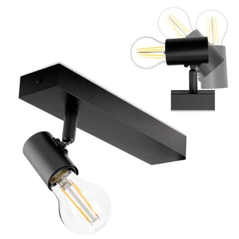 Nástěnné svítidlo LED Spot E27 GLASA Black Lumiled