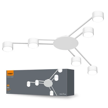 Stropní svítidlo 6x GX53 LED bílé moderní Videx