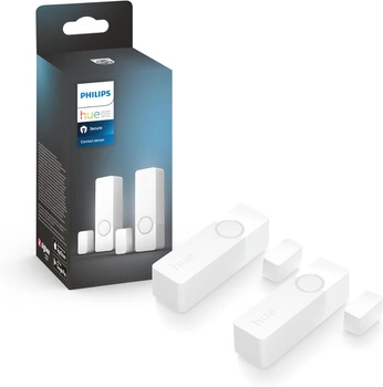 2x Kontaktní senzor otevření/zavření dveří Bezdrátový inteligentní kontaktní senzor oken PHILIPS HUE Zigbee, bílý 