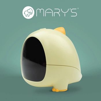 Dětský elektronický budík žlutý USB dobíjecí 1200mAh DINO MARY'S