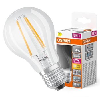 LED žárovka A60 E27 5,8W = 60W 806lm 4000K neutrální bílá FILAMENTOVÁ STMÍVATELNÁ LEDVANCE