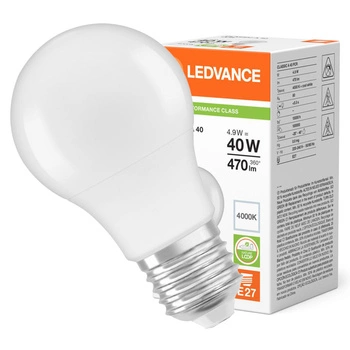 LED žárovka A60 E27 4,9W = 40W 470lm 4000K neutrální bílá LEDVANCE