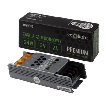 Modulární napájecí zdroj LED Slim Premium 24W 12V Ecolight