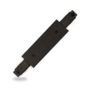 1F KOLEJNICOVÝ KONEKTOR PŘÍMÝ S NAPÁJECÍM ZDROJEM ČERNĚ OSVĚTLENÝ