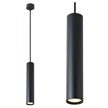 KEON GU10 stropní závěsné svítidlo s nastavitelnou trubicí černé MASTERLED