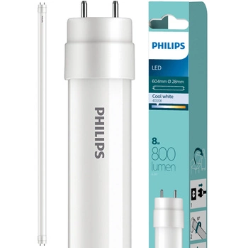 LED zářivka G13 T8 8W 800lm 4000K Neutrální 240° 60cm PHILIPS
