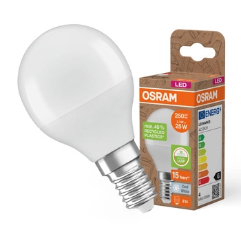 LED žárovka P45 Ball E14 3,3W = 25W 250lm 4000K Neutral 200° PCR LAMPS Osram