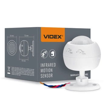 Světelný senzor pohybu a soumraku 1200W bílý VL-SPS27W Videx