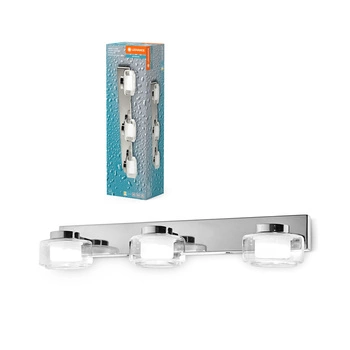LED nástěnné svítidlo do koupelny IP44 16,5W CCT 3000K-4000K chrom LEDVANCE