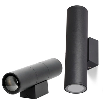Zahradní venkovní nástěnné svítidlo 2x GU10 IP54 Black Querk Kobi