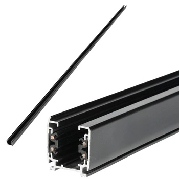 Osvětlovací přípojnice 3-vodičová 2m černá Kobi