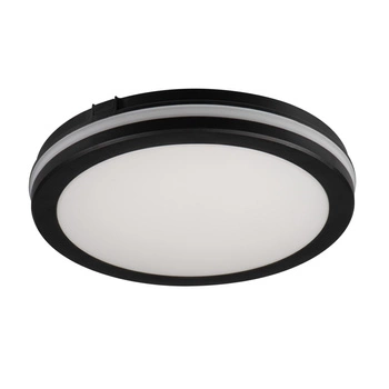 Plafond LED stropní nástěnný CCT IP65 12W Black Kanlux