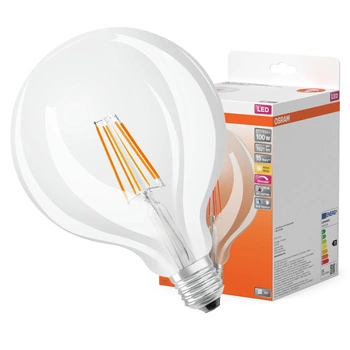 LED žárovka G124 Sphere E27 11W = 100W 1521lm 2700K Warm CRI90 300° Stmívatelné vlákno SUPERSTAR PLUS CLASSIC Osram