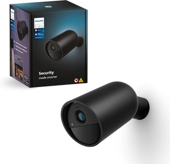 Venkovní kamera Bezpečná bezdrátová černá Noční vidění IP65 PHILIPS HUE WIFI Zigbee 