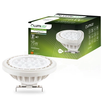 LED žárovka G53 AR111 10W = 75W 1055lm 4000lm Neutrální 38° 12V AC/DC LUMILED