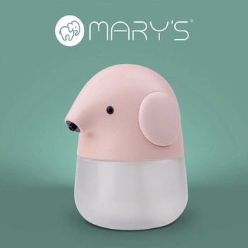 Bezdotykový dávkovač dětského mýdla růžový USB dobíjecí 1200mAh MARY'S SLONK