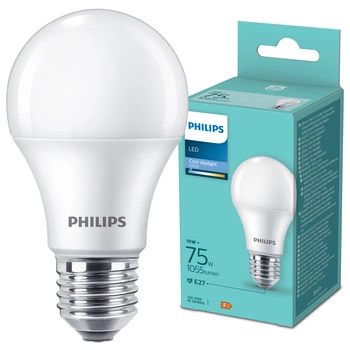 LED žárovka E27 A60 10W = 75W 1055lm 6500K Cold Milk PHILIPS 
