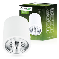 Povrchové svítidlo E27, TUBA SPOT Stálá Kulatá Bílá APUS 13 LUMILED