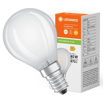 LED žárovka P45 E14 4W = 40W 470lm 2700K teplá bílá FILAMENT LEDVANCE