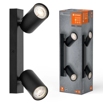 Stropní nástěnné svítidlo LED Nástěnné svítidlo pro povrchovou montáž 6,8 W 460 lm 3000K Teplé stmívatelné černé LED Spot Octagon Ledvance