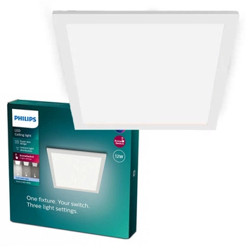 Panelová LED lampa pro povrchovou montáž TOUCH 12W 2700K 30cm stmívatelná bílá PHILIPS