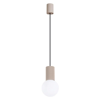 Závěsné svítidlo Závěsná lampa G9 kulatá béžová Moderní matná lampa Halo Sollux