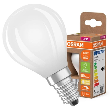LED žárovka P45 Ball E14 2,9W = 40W 470lm 2700K Warm 300° Dimmable CLASSIC ENERGY EFFICIENCY Osram