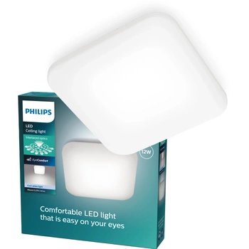 Plafond LED stropní svítidlo MAUVE 12W 4000K 26cm Square PHILIPS s povrchovou montáží