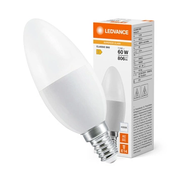 LED žárovka B37 E14 7,3W = 60W 806lm 4000K neutrální bílá LEDVANCE