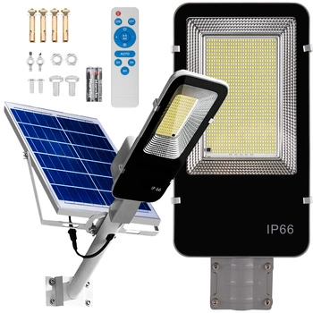 Výkonná 1500W 6500K LED solární lampa IP66 + dálkové ovládání