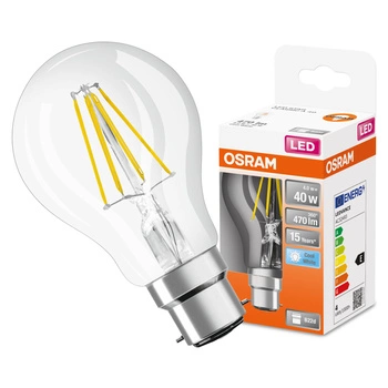 LED žárovka A60 B22d 4W = 40W 470lm 4000lm Neutrální 300° Retrofit žárovka CLASSIC Osram