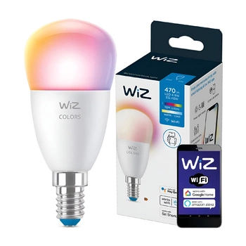 LED žárovka E14 P45 4,9W = 40W 2200-6500K + RGB SMART WiFi WiZ