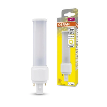 Jednostranná LED zářivka G24d-3 9W = 26W 990lm 3000K Warm 120° DULUX LED D EM &amp; AC Osram